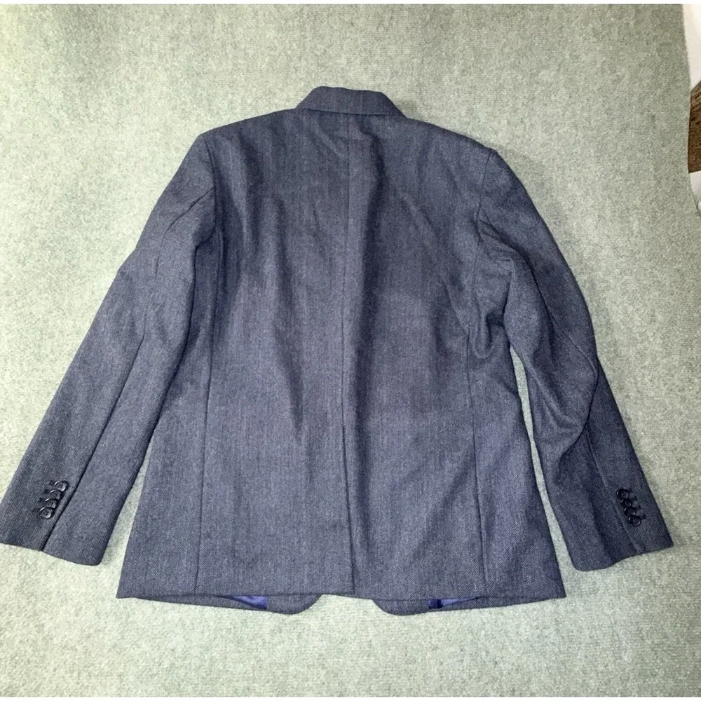 Banana Republic‎ Blazer Jacket Navy Blue Wool Blend Men's Size 42R